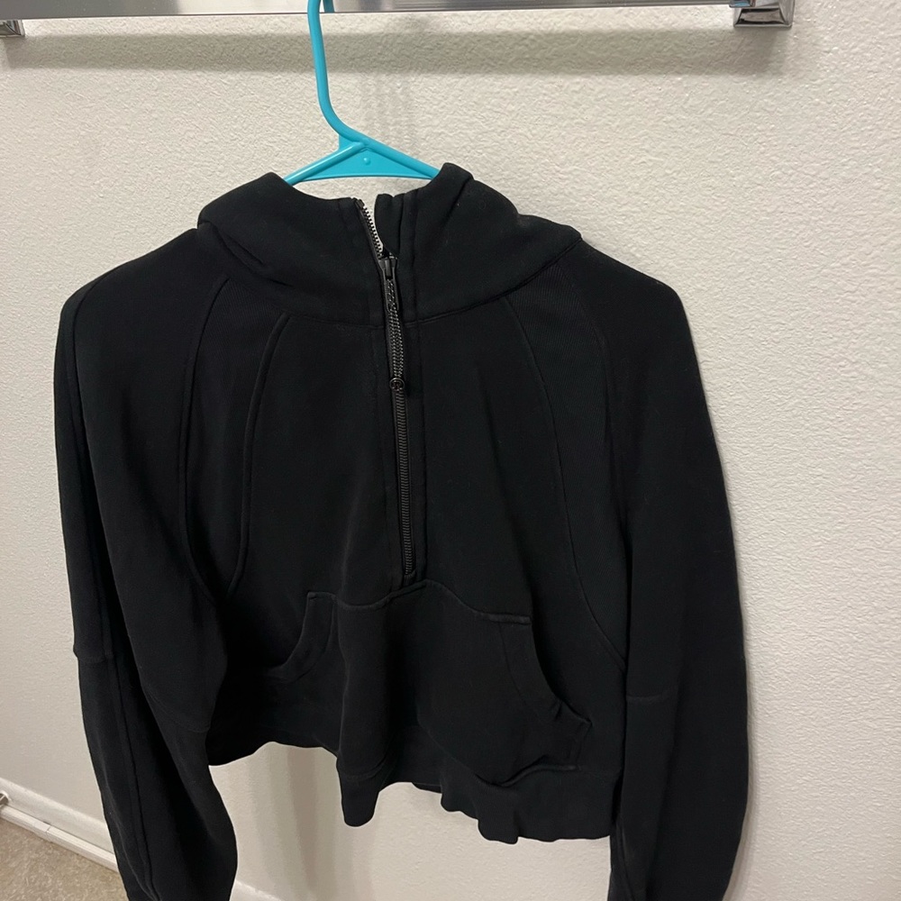 Scuba half zip oversized hoodie